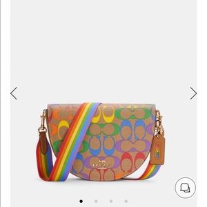 Ellen Crossbody In Rainbow 🌈 Signature Canvas